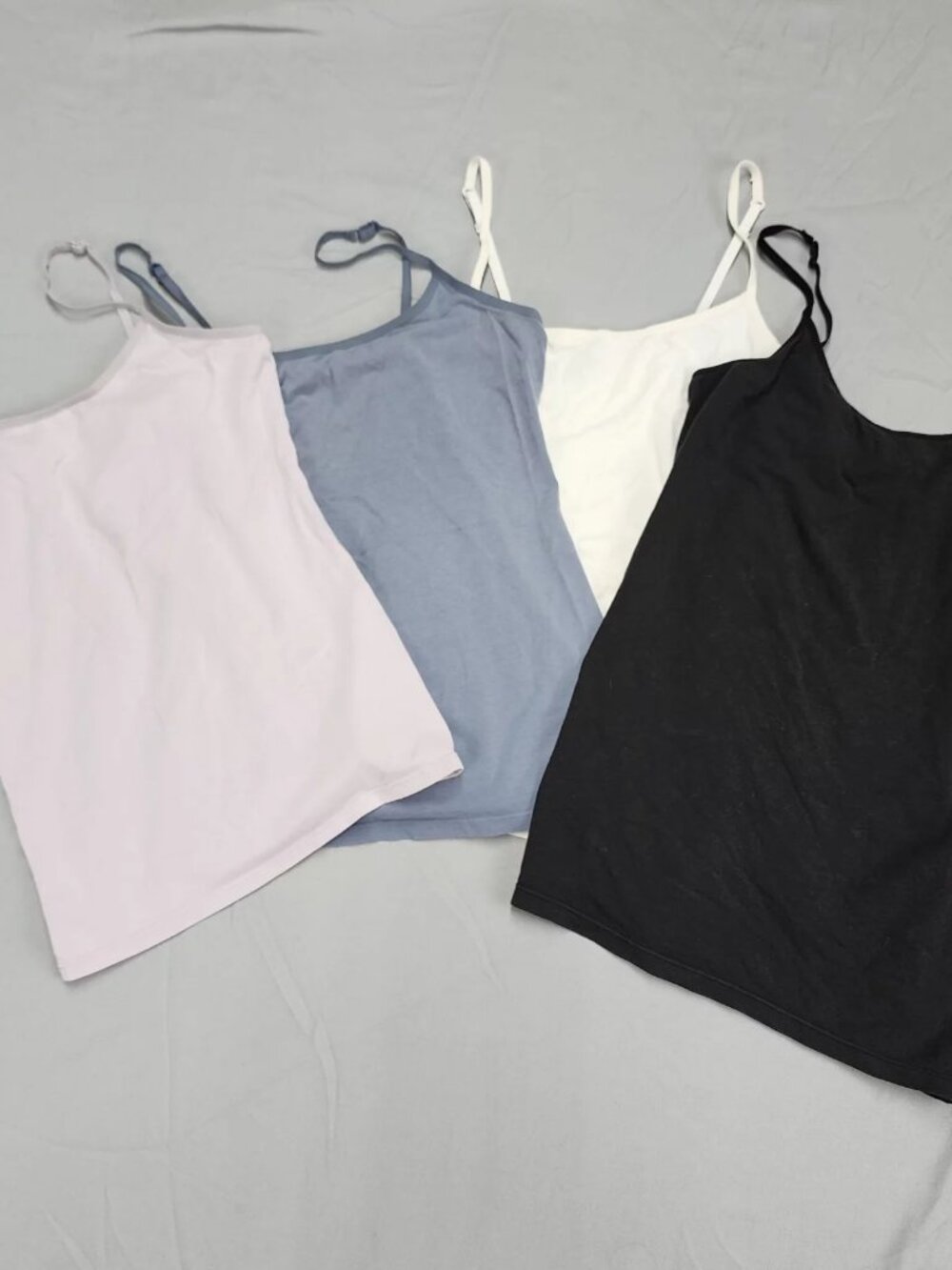 Felina Lot of 4 Camisole Tank Tops Womens Size S Multicolor Cotton Stretch